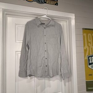 Men's Express Grey Slightly Textured Shirt Size Medium